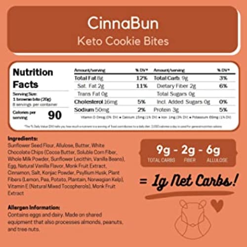 F - Keto Sweet Cookie Bites (Chip Monk)
