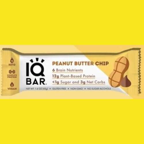 Bars IQ (GF DF SF LS K) - Peanut Butter Chip - Snack Foods