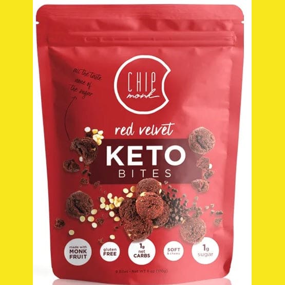 F - Keto Sweet Cookie Bites (Chip Monk) - Red Velvet
